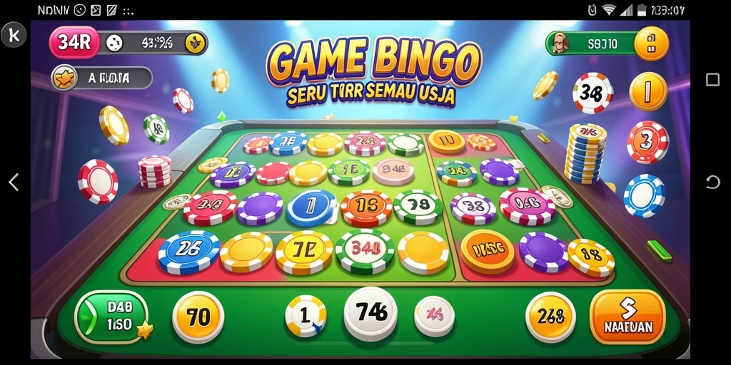 Tampilan gameplay seru Bingo dalam 34R yang menantang.