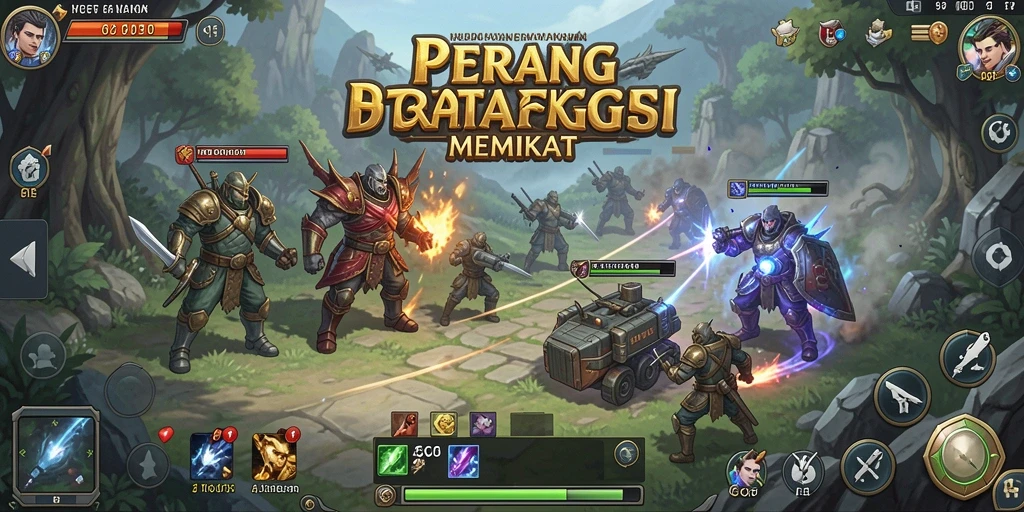 Tampilan gameplay menarik dan strategis di 6CF.