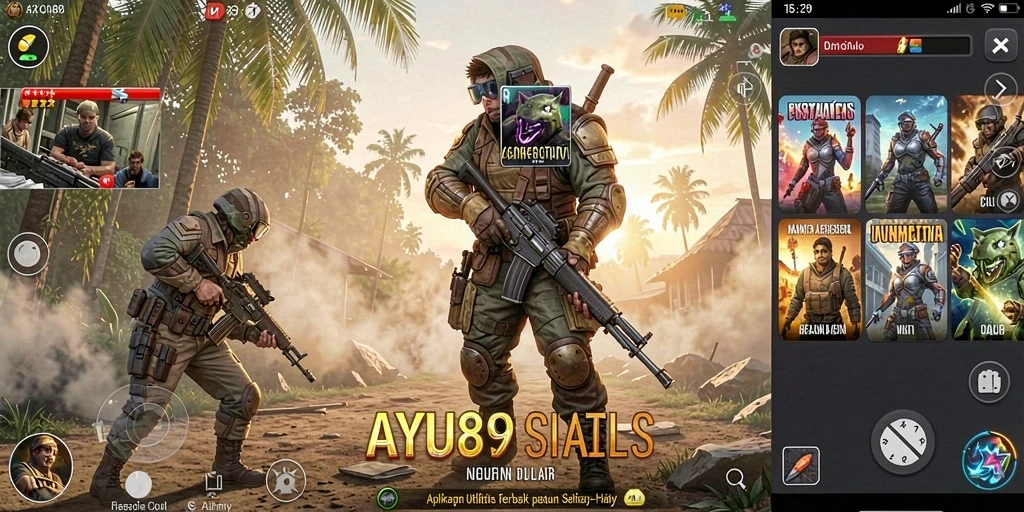 Tampilan antarmuka aplikasi AYU89 yang sederhana dan fungsional.