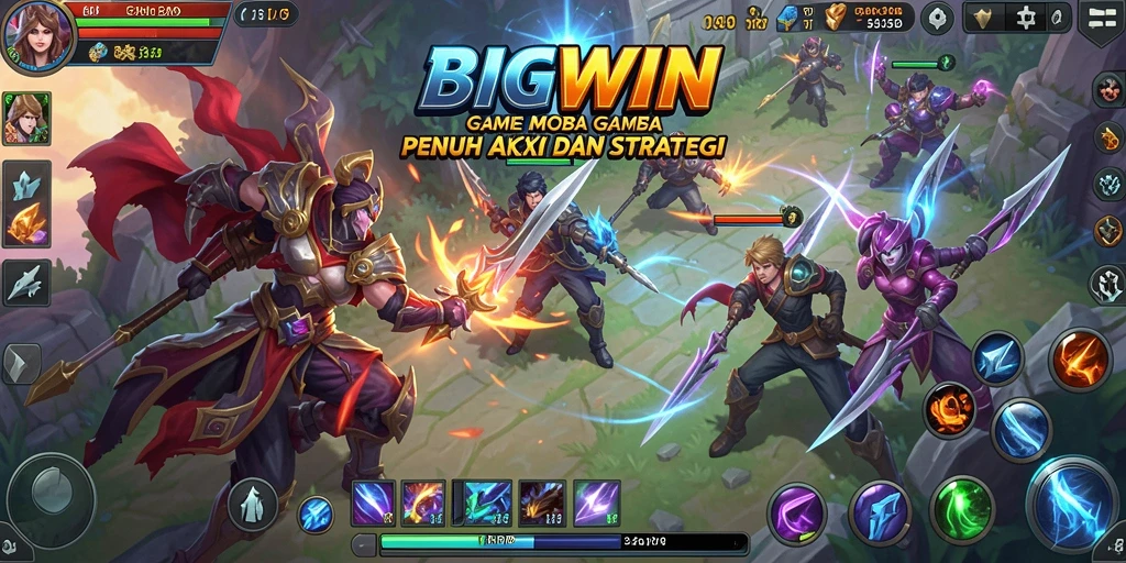 Tampilan permainan BIGWIN yang seru dalam aksi MOBA.