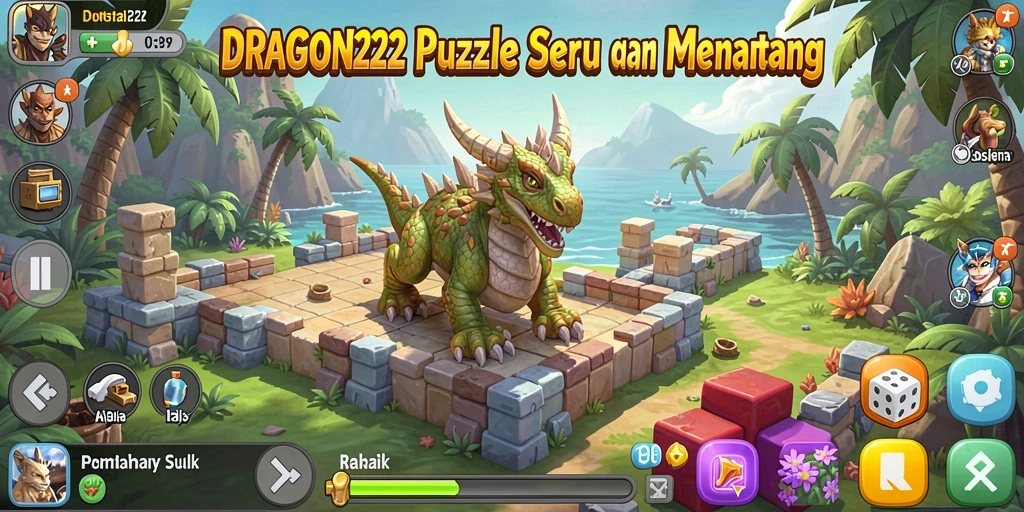 Tampilan gameplay seru dari DRAGON222 dengan puzzle menantang.