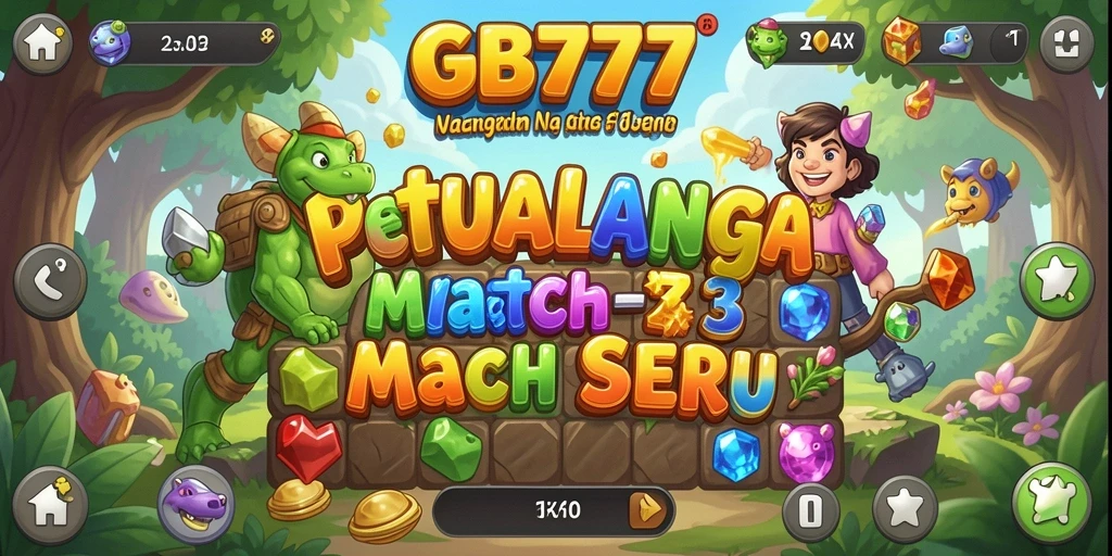 Tampilan menarik dalam gameplay Match-3 yang seru.