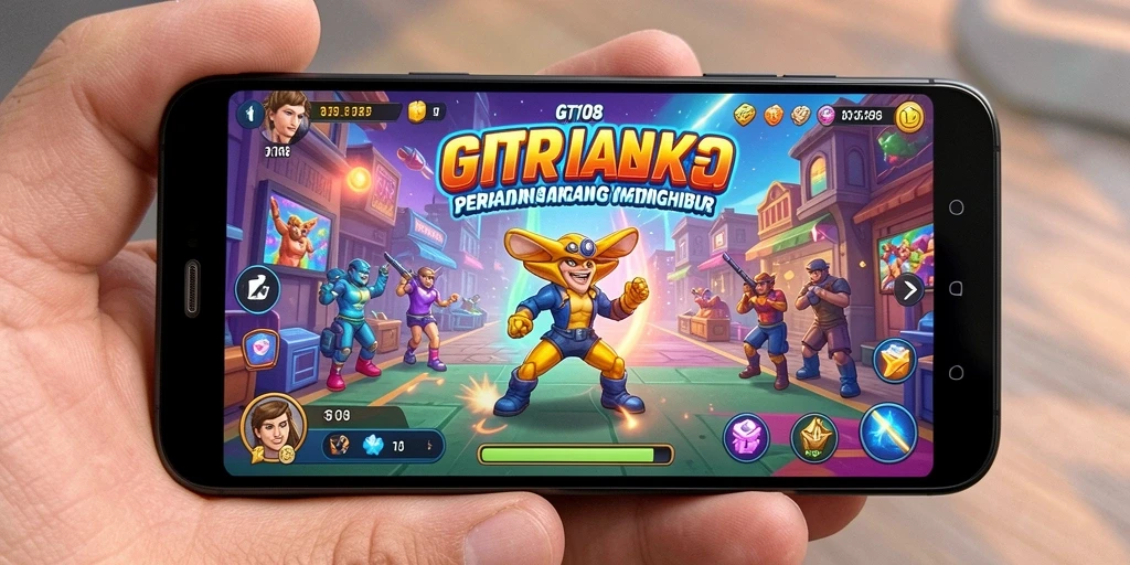 Screenshot GT108 menunjukkan aksi seru dalam permainan Arcade yang mendebarkan.