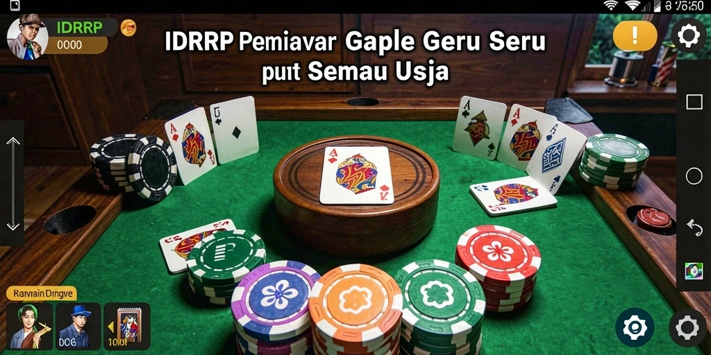 Tampilan menarik dari gameplay Gaple di IDRRP.