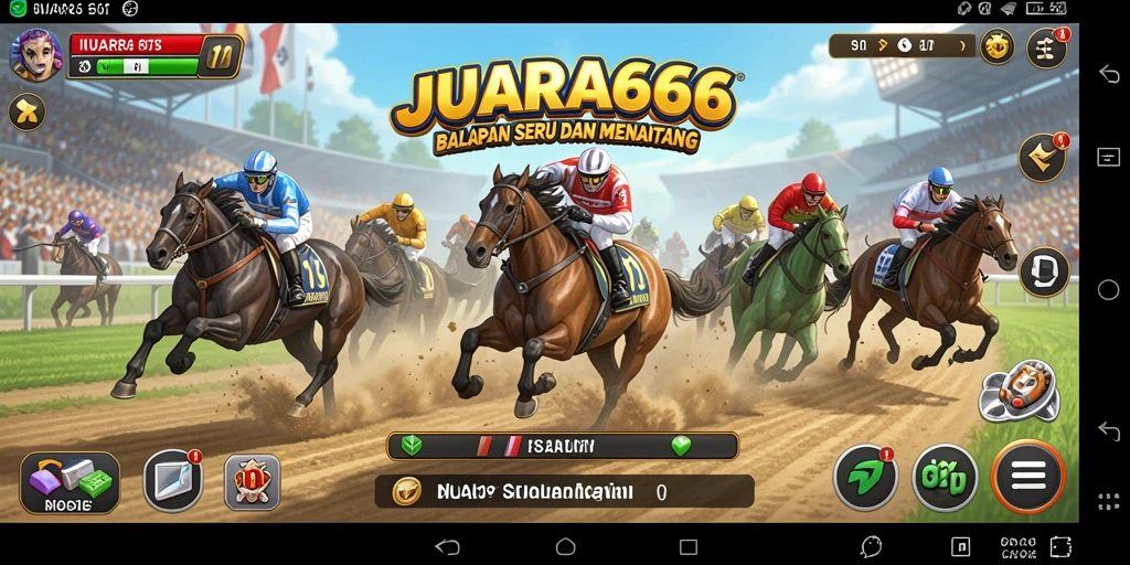 Screenshot JUARA666 menampilkan balapan seru dengan visual yang memukau.