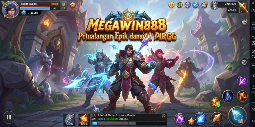 Tampilan seru dari gameplay ARPG MEGAWIN888 yang menarik.