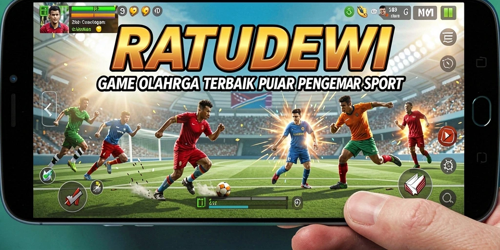 Tampilan gameplay menarik dalam permainan olahraga RATUDEWI.