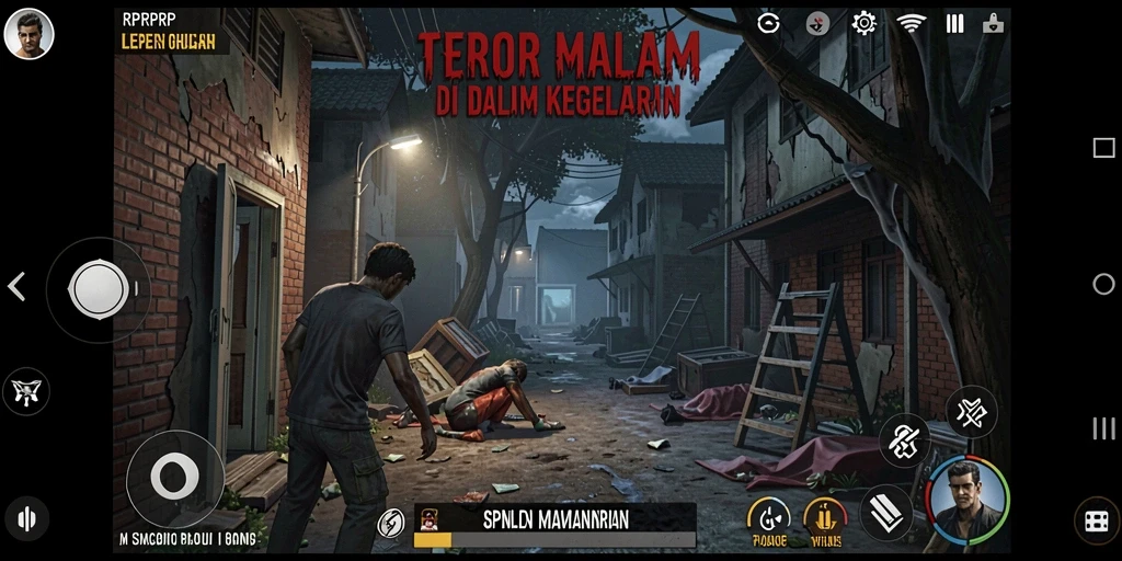 Tampilan menakutkan dari gameplay RPRPRP yang intens dan mendebarkan.