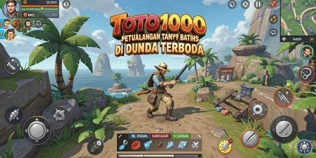 Gameplay TOTO1000 memperlihatkan dunia terbuka yang epik dan mendetail.