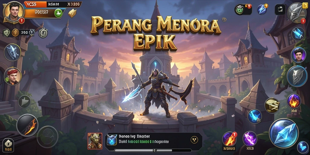 Gameplay VC55 menampilkan pertarungan menara melawan musuh dengan strategi yang mendebarkan.