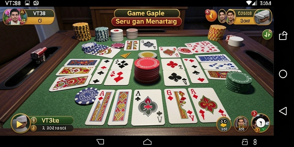 Tampilan gameplay Gaple yang seru dan mengasyikkan di VT38.